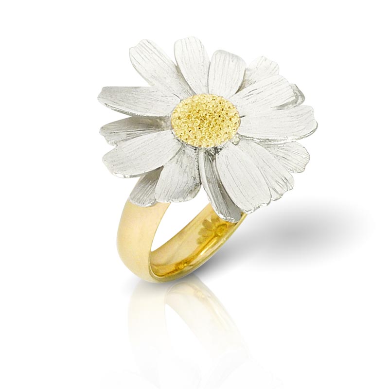 Ring in Gelb- und Weißgold